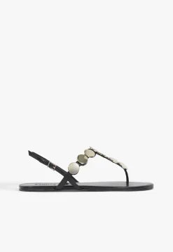 Discount Schutz Acacia T Leather Sandal Black