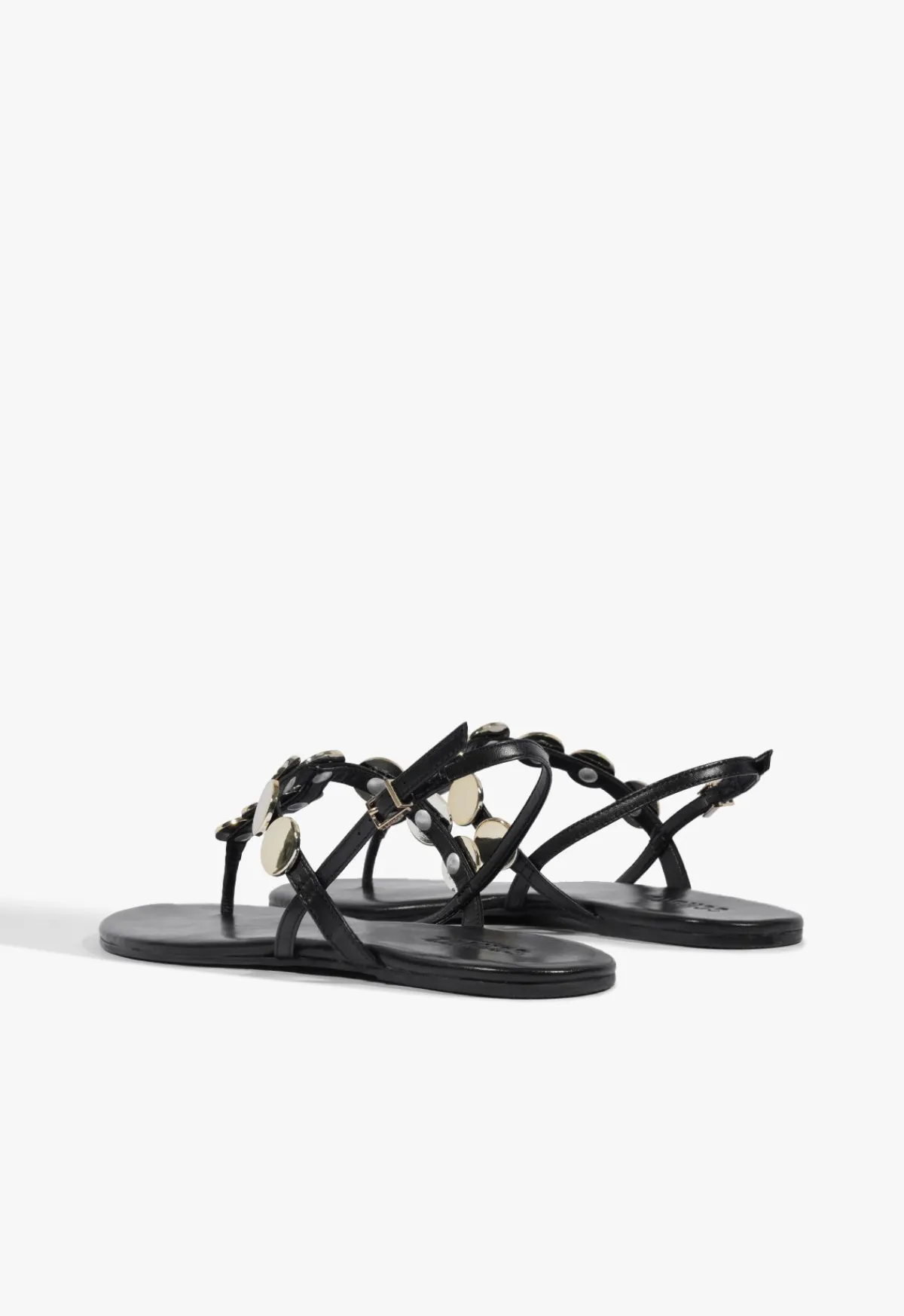 Discount Schutz Acacia T Leather Sandal Black