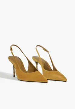 Discount Schutz Alicia Sling Suede Pump Yellow
