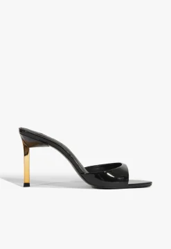 Clearance Schutz Allure Patent Sandal Black
