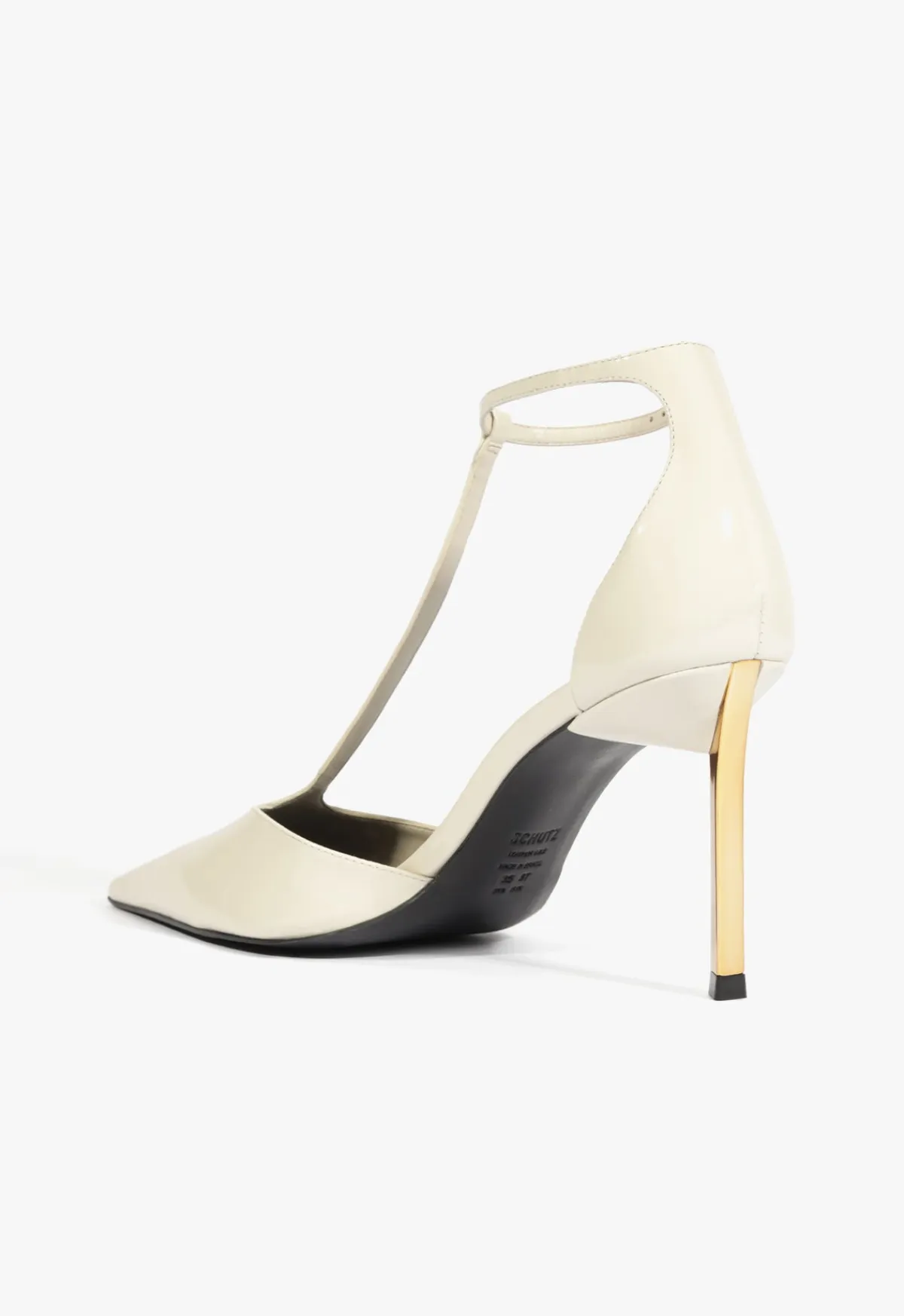 Fashion Schutz Allure T Patent Pump White