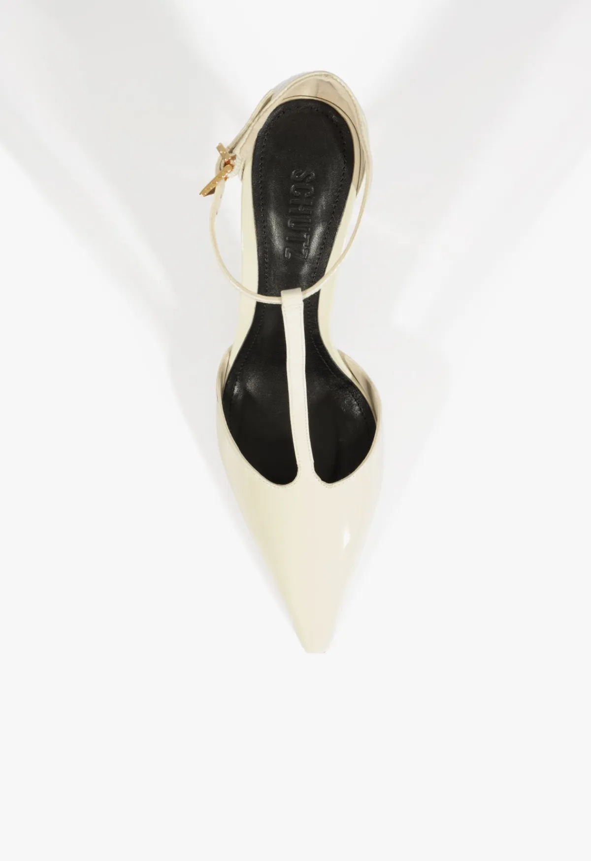 Fashion Schutz Allure T Patent Pump White