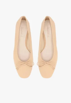 Best Schutz Arissa Beige Leather Ballet Flat Honey Beige