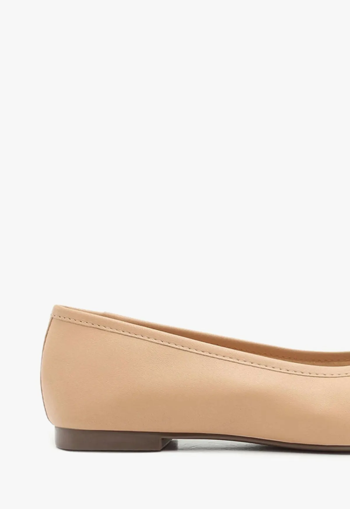 Best Schutz Arissa Beige Leather Ballet Flat Honey Beige