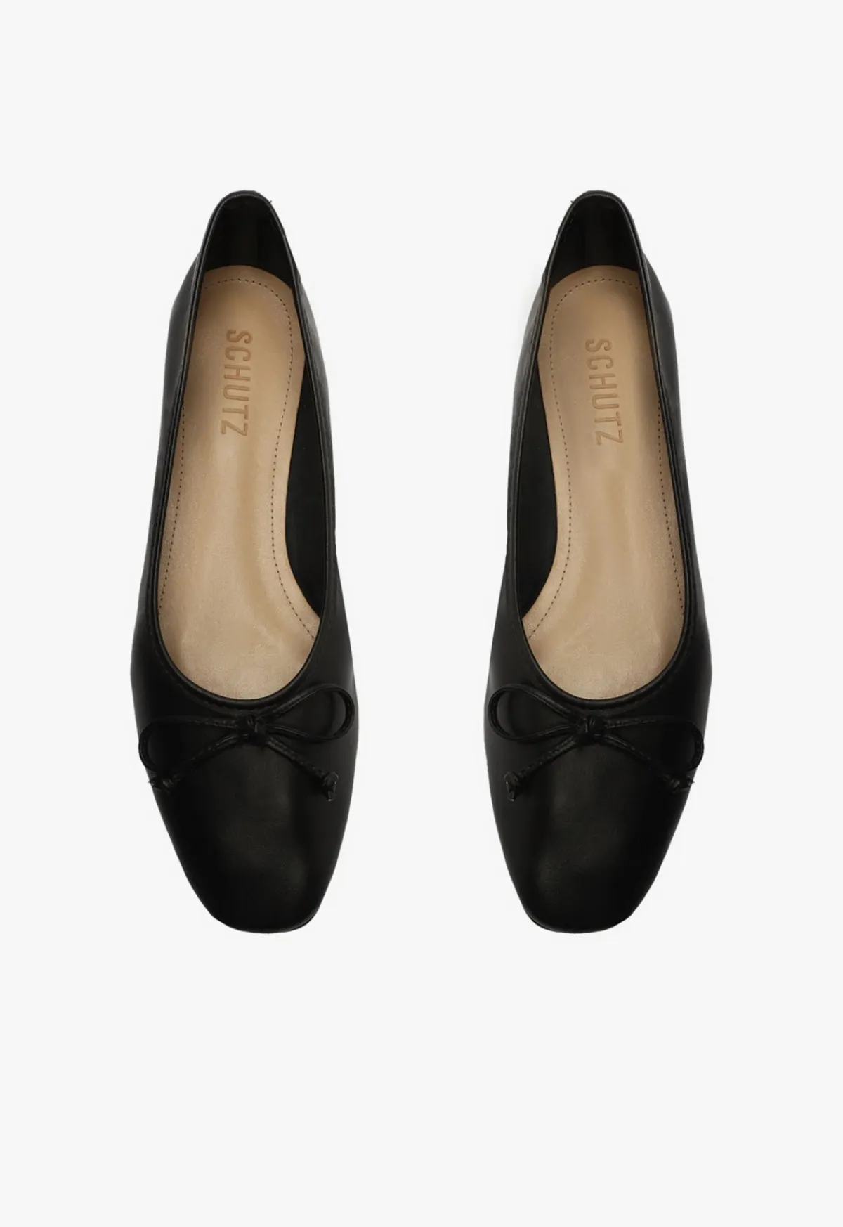 Outlet Schutz Arissa Leather Ballet Flat Black