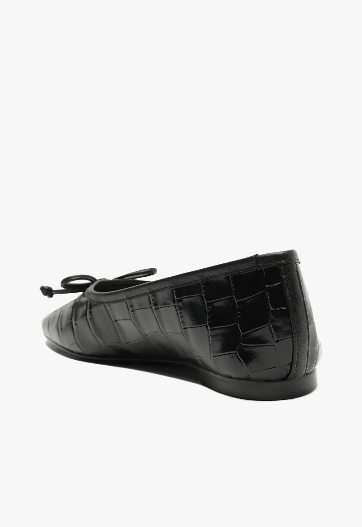 Fashion Schutz Arissa Leather Ballet Flat Black