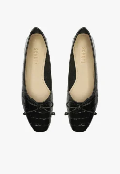 Fashion Schutz Arissa Leather Ballet Flat Black