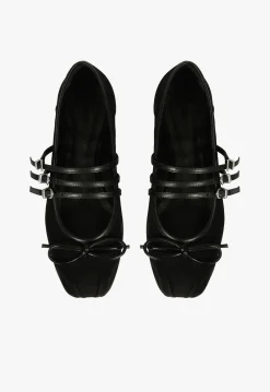 New Schutz Arissa Suede Ballet Flat Black