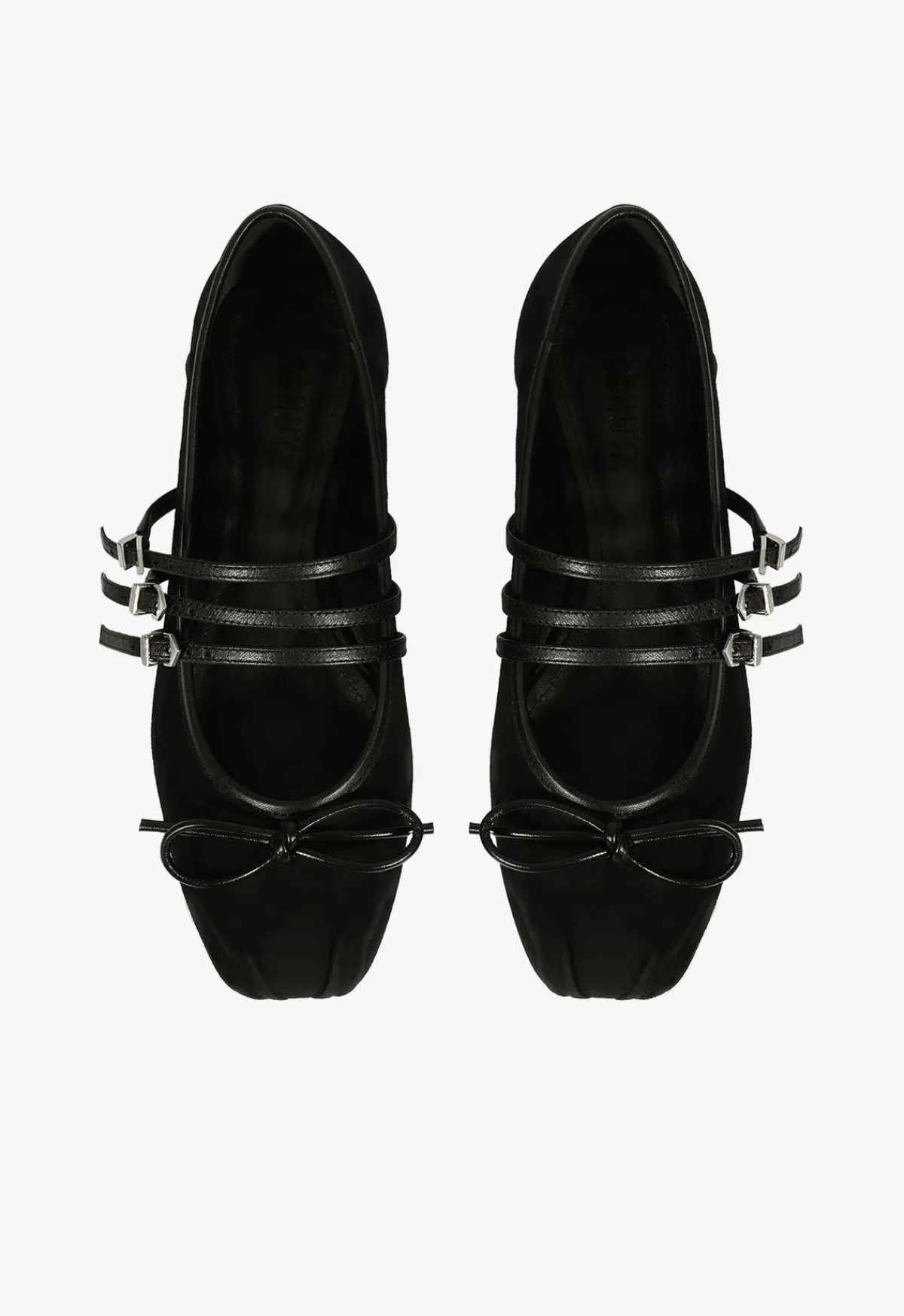 New Schutz Arissa Suede Ballet Flat Black