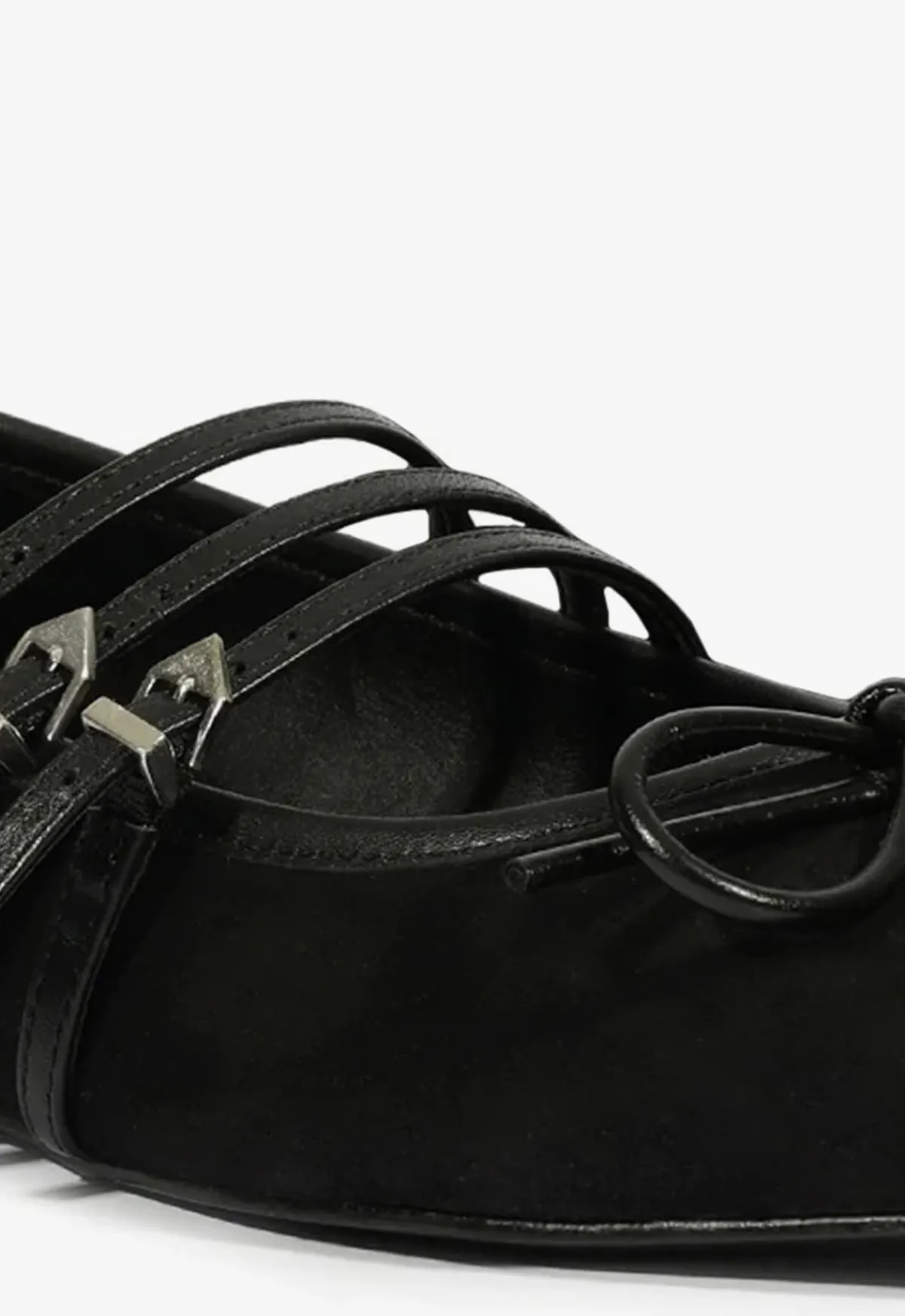 New Schutz Arissa Suede Ballet Flat Black