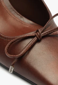 Sale Schutz Arissa Block Leather Pump Brown