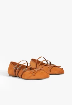 Hot Schutz Arissa Suede Ballet Flat Brown