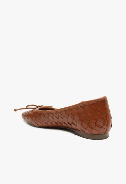 New Schutz Arissa Leather Ballet Flat Honey Peach