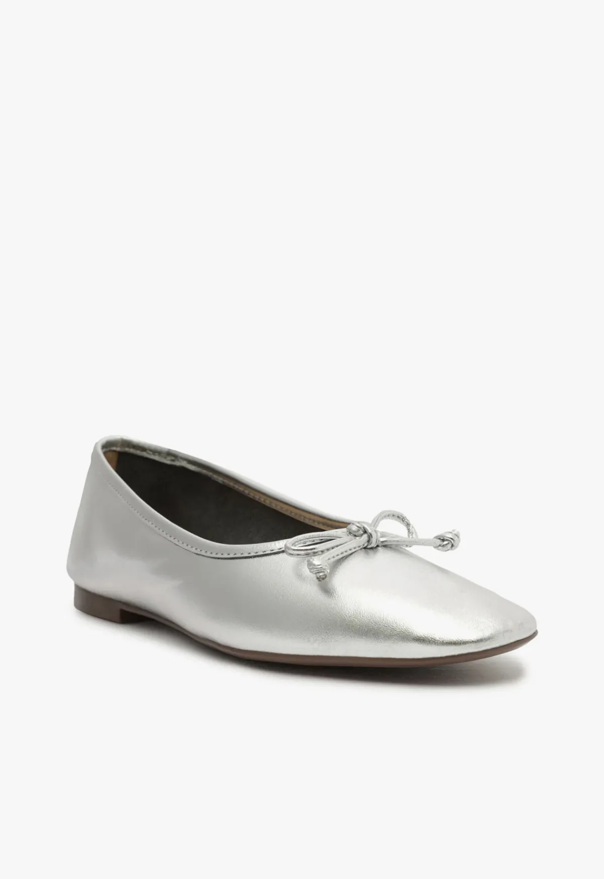 Hot Schutz Arissa Leather Ballet Flat Silver