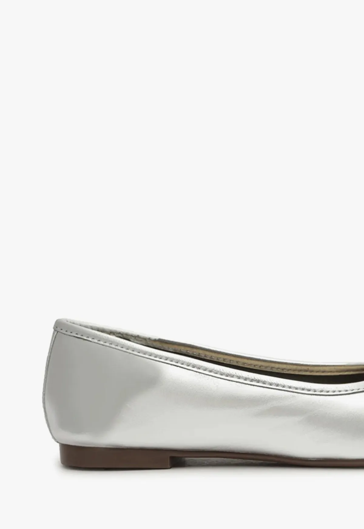 Hot Schutz Arissa Leather Ballet Flat Silver
