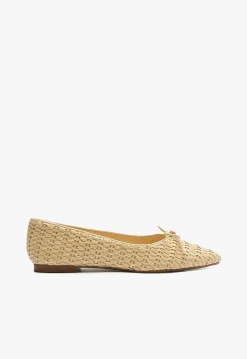 Outlet Schutz Arissa Straw Ballet Flat Beige
