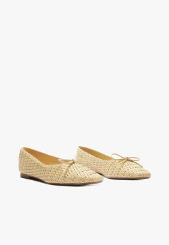 Outlet Schutz Arissa Straw Ballet Flat Beige