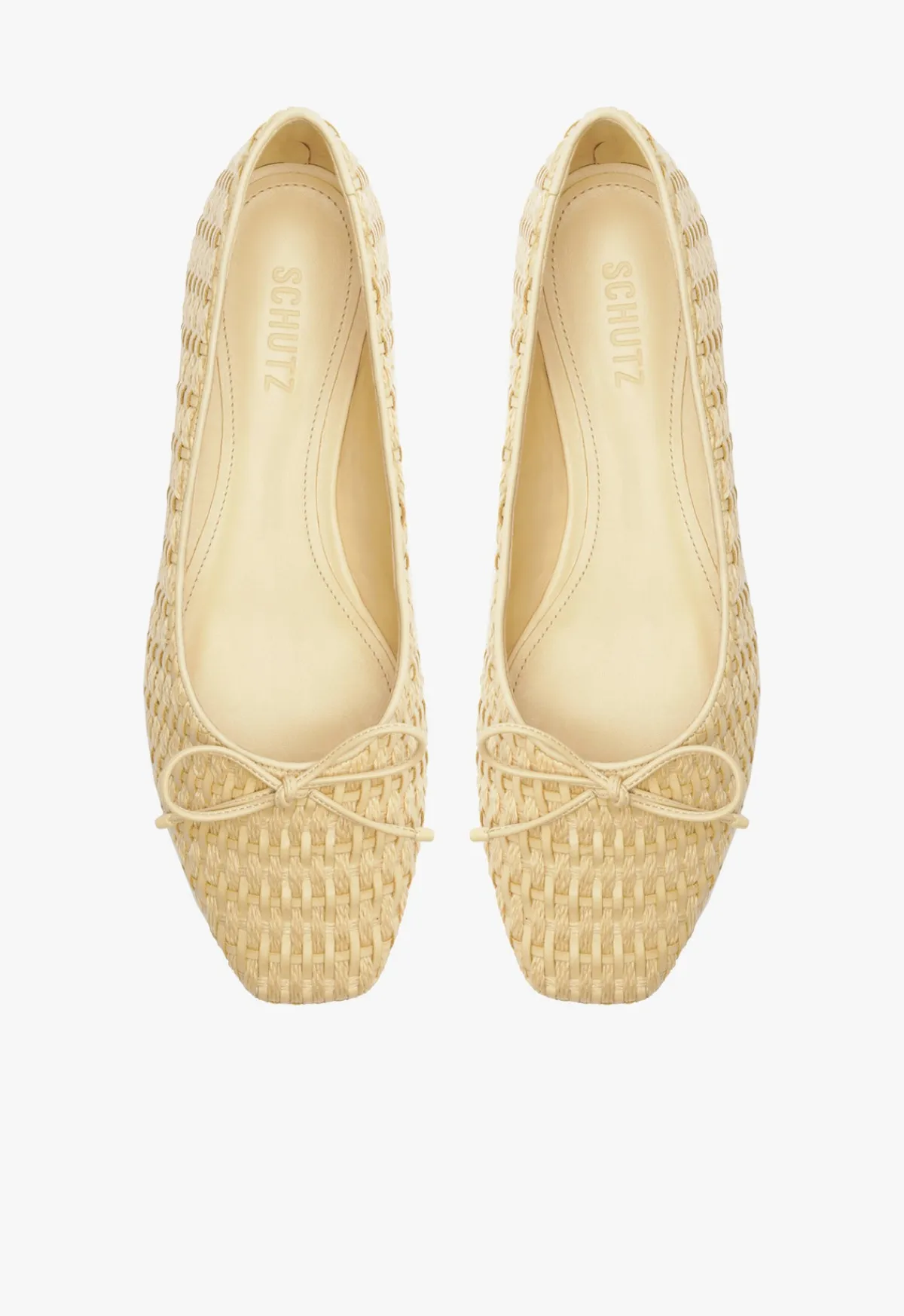 Outlet Schutz Arissa Straw Ballet Flat Beige
