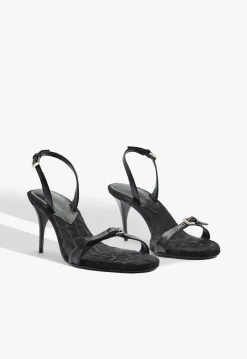Sale Schutz Aurora Sling Mid Leather Sandal Black