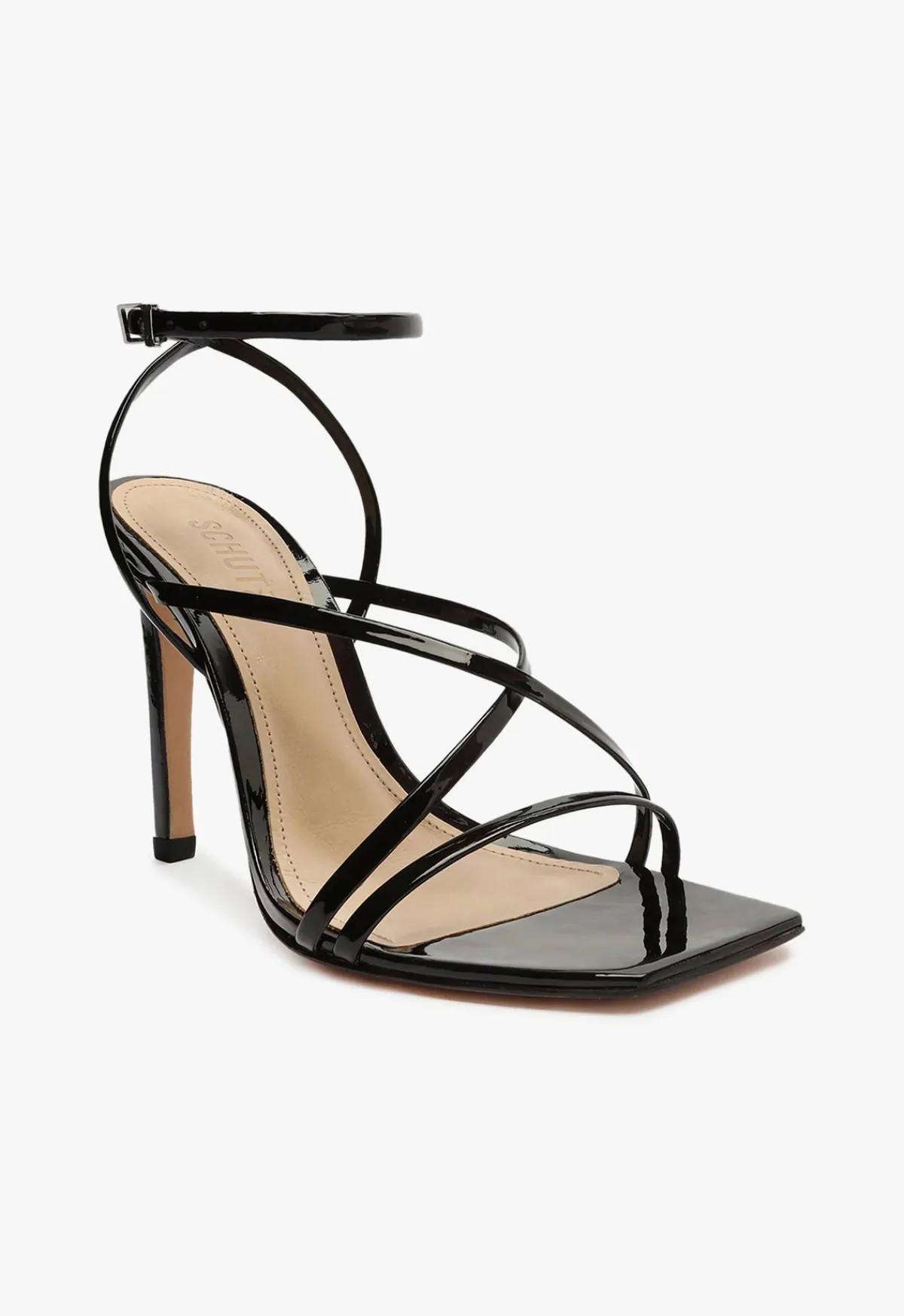 Fashion Schutz Bari Leather Sandal Black