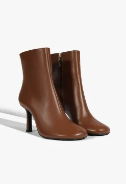 Clearance Schutz Brielle Leather Bootie Brown