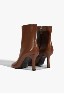 Clearance Schutz Brielle Leather Bootie Brown
