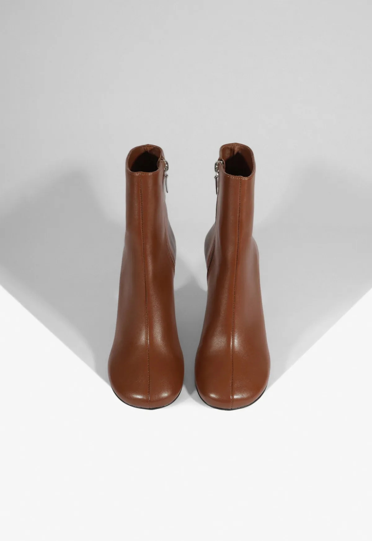 Clearance Schutz Brielle Leather Bootie Brown