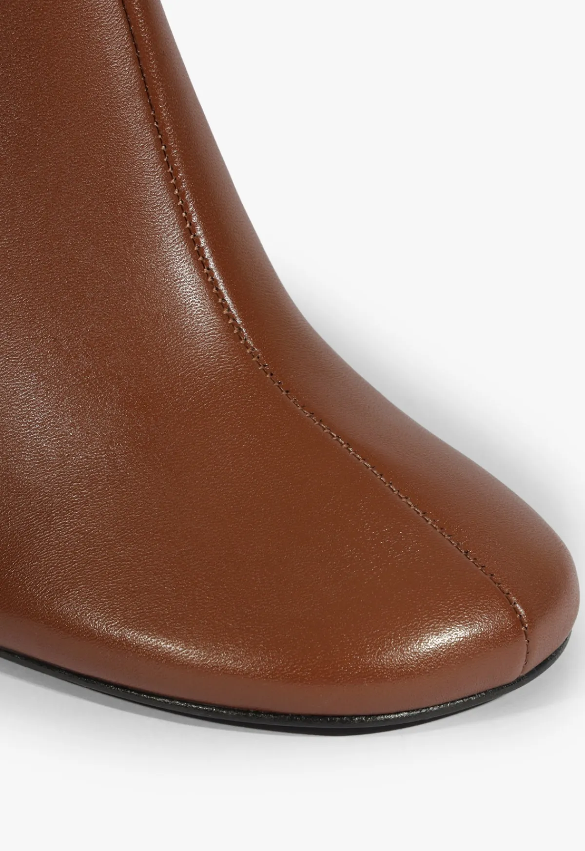 Clearance Schutz Brielle Leather Bootie Brown
