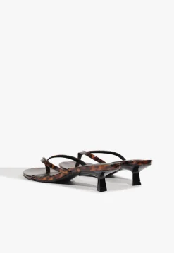Clearance Schutz Carolyn Patent Sandal Brown