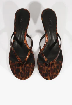 Clearance Schutz Carolyn Patent Sandal Brown