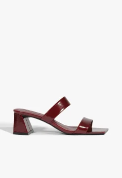 Sale Schutz Chantal Mid Patent Sandal Red