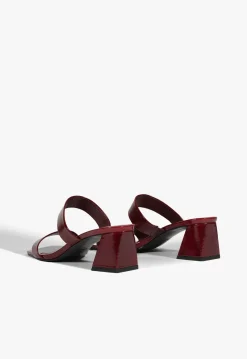 Sale Schutz Chantal Mid Patent Sandal Red