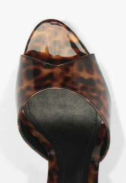Sale Schutz Cloe Patent Sandal Animal Print
