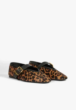 Best Schutz Courtney Buckle Hair Calf Flat Animal