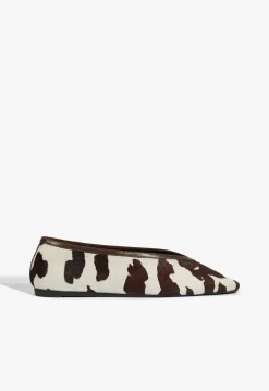 New Schutz Courtney Hair Calf Flat Animal