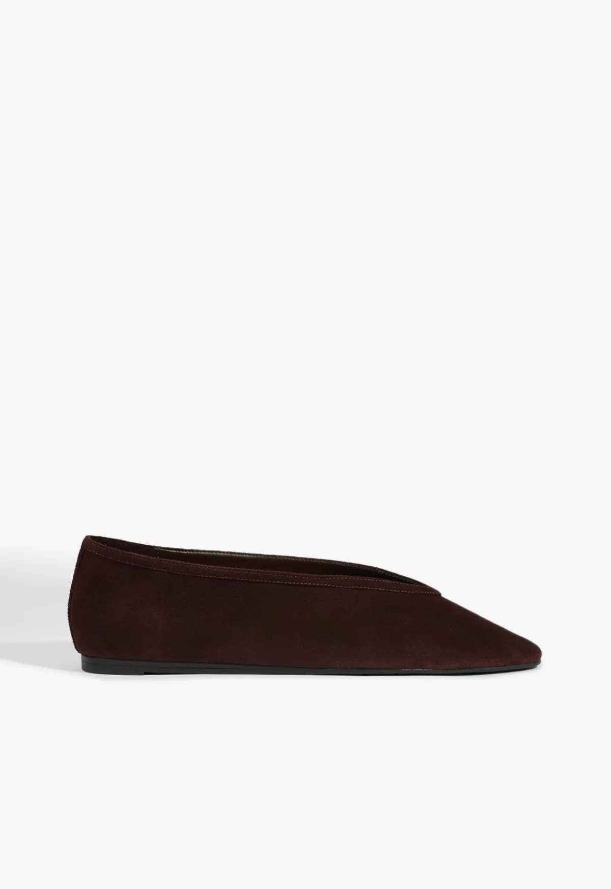 New Schutz Courtney Suede Flat Brown