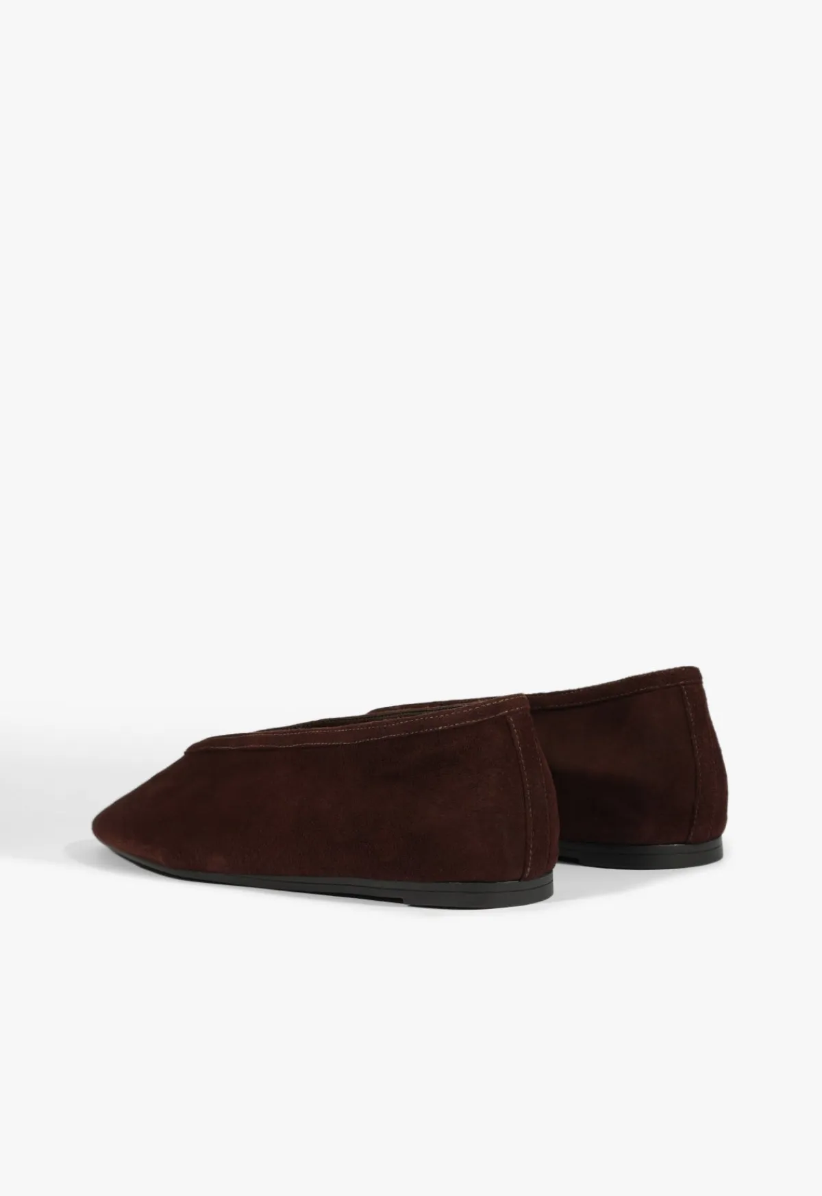 New Schutz Courtney Suede Flat Brown