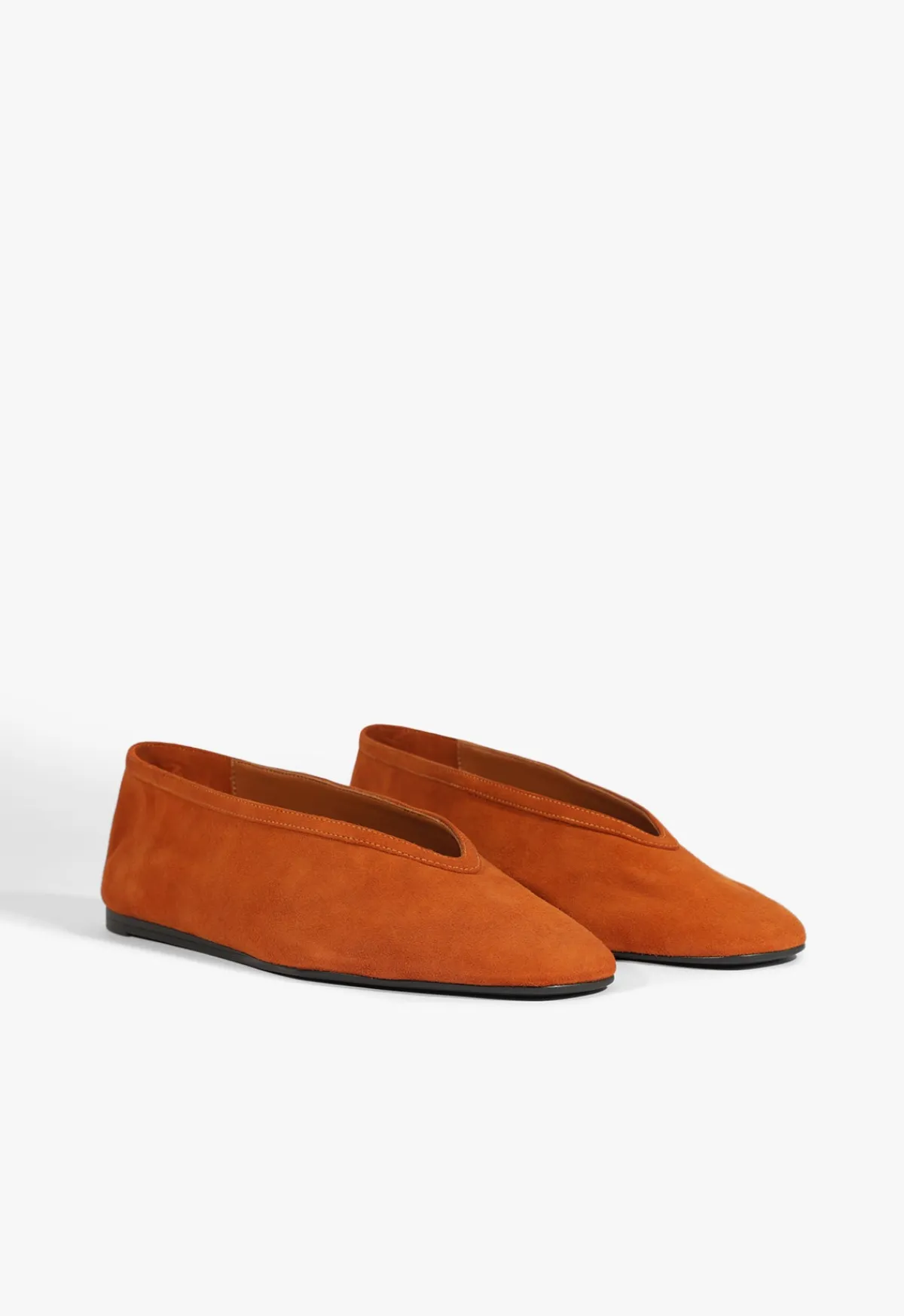 Fashion Schutz Courtney Suede Flat Brown