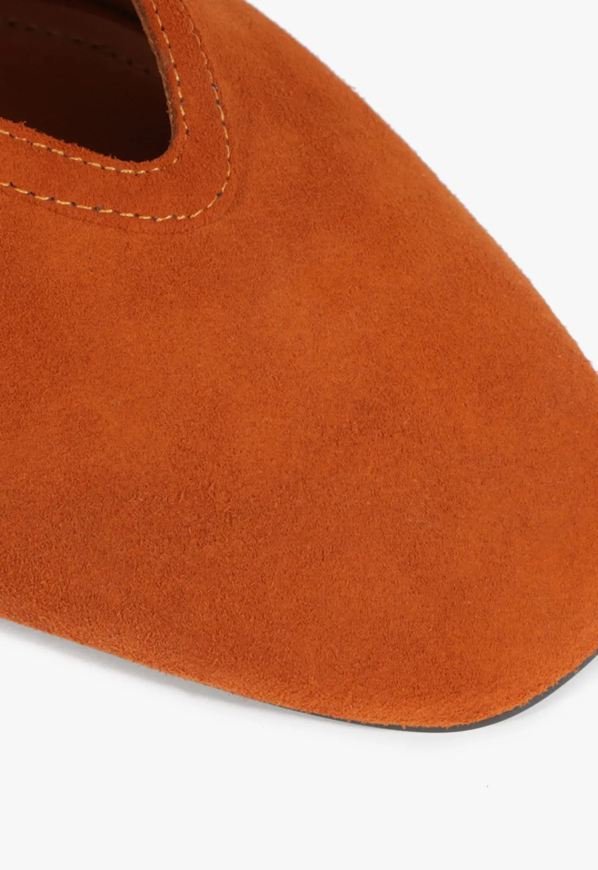 Fashion Schutz Courtney Suede Flat Brown
