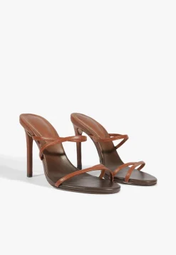 Discount Schutz Diana Leather Sandal Sauvage