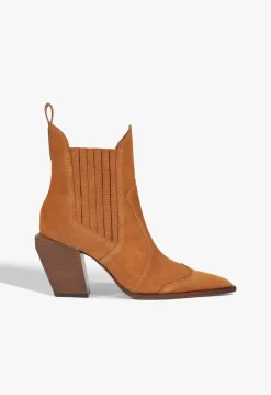 Online Schutz Dolly Suede Bootie Cuoio Brown