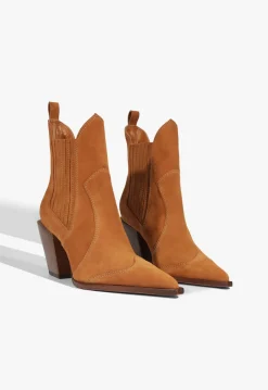 Online Schutz Dolly Suede Bootie Cuoio Brown