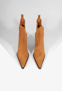 Online Schutz Dolly Suede Bootie Cuoio Brown