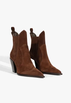 Online Schutz Dolly Suede Bootie Chestnut Brown