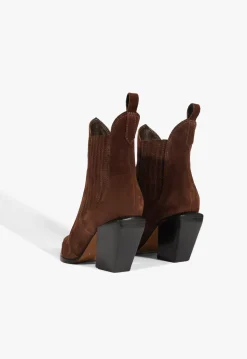Online Schutz Dolly Suede Bootie Chestnut Brown