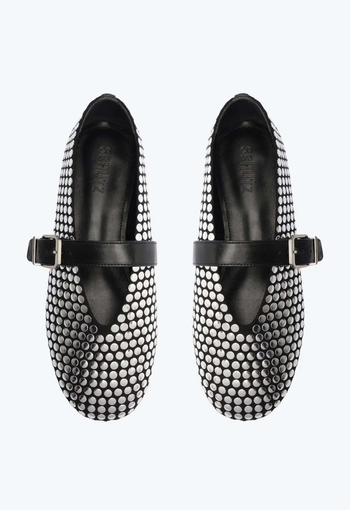 Best Schutz Eiza Studs Ballet Flat Black