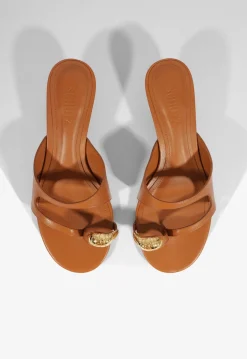 Fashion Schutz Elliote Leather Sandal Cuoio Brown