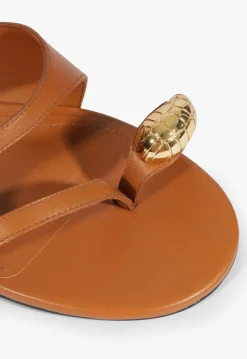 Fashion Schutz Elliote Leather Sandal Cuoio Brown