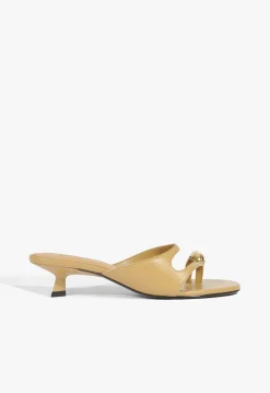Discount Schutz Elliote Leather Sandal Fig
