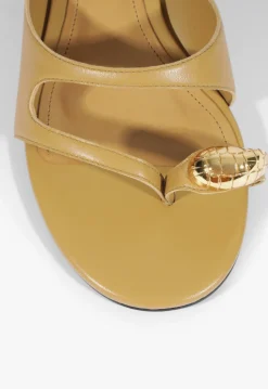Discount Schutz Elliote Leather Sandal Fig